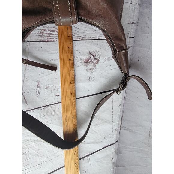 FOSSIL 1954 75082 Vtg Brown Leather Shoulder Hand Bag Purse 12X9X3 inch Women's - Picture 15 of 15